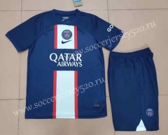 Correct Version 2022-2023 Paris SG Home Blue Soccer Uniform-718