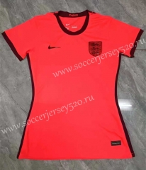 2022-2023 England Away Orange Women Thailand Soccer Jersey AAA-708