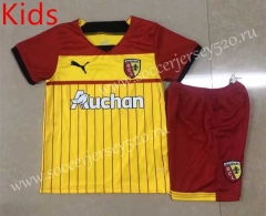 2022-2023 RC Lens Home Red&Yellow Kids/Youth Soccer Uniform-HR
