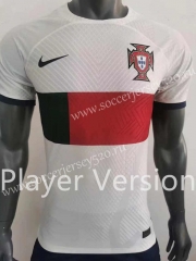 Player Cersion 2022-2023 World Cup Portugal Away Beige Thailand Soccer Jersey AAA-518
