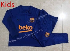 2022-2023 Barcelona Camouflage Blue Kid-Youth Soccer Tracksuit -815