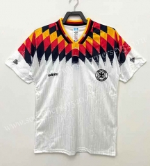 Retro Version1994 Germany Home White Thailand Soccer Jersey AAA-811