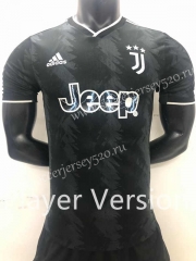 Player Version 2022-2023 Juventus Away Black Thailand Soccer Jersey AAA-SJ