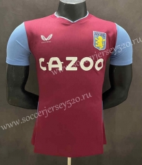 2022-2023 Aston Villa Home Red Thailand Soccer Jersey AAA