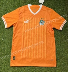 2022-2023 Ivory Coast Home Orange Thailand Soccer Jersey AAA-305