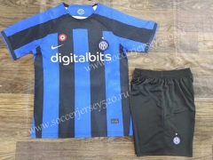 2022-2023 Inter Milan Home Blue&Black Soccer Uniform-709