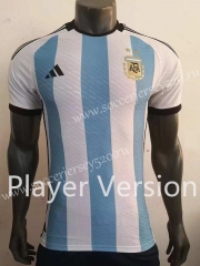 Player Version 2022-2023 Correct Version Argentina Home Blue and White Thailand Soccer Jersey AAA-518