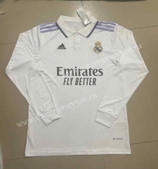 2022-2023 Real Madrid Home White LS Thailand Soccer Jersey AAA-818