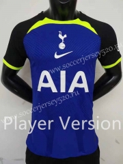 Player Version 2022-2023 Tottenham Hotspur Away Blue Thailand Soccer Jersey AAA-2273