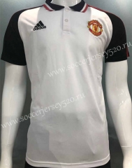 2022-2023 Manchester United White Thailand Polo Shirt-2044