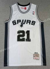 San Antonio Spurs White#21 NBA Jersey-1380
