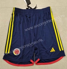 2022-2023 Colombia Home Royal Blue Thailand Soccer Shorts-5805