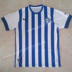 2022-2023 Deportivo Alavés Home Blue&White Thailand Soccer Jersey AAA-HR