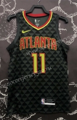 Atlanta Hawks Black #11 NBA Jersey-311
