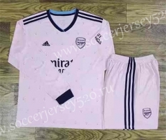 2022-2023 Arsenal 2nd Away Pink LS Soccer Uniform-709