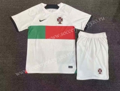 2022-2023 Portugal Away White Soccer Uniform-SJ