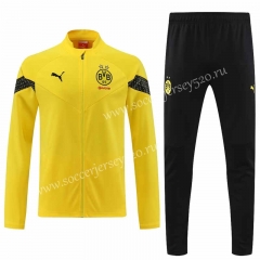 2022-2023 Borussia Dortmund Yellow Thailand Soccer Jacket Uniform-4627