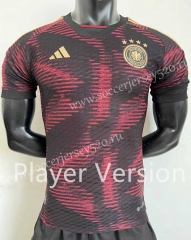 Player Version 2022-2023 Germany Away Red&Black Thailand Soccer Jersey AAA-888