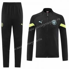 2022-2023 Manchester City Black Thailand Soccer Jacket Uniform-LH