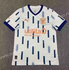 2022-2023 Blackpool Away White Thailand Soccer Jersey AAA-512