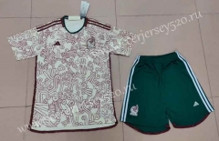 2022-2023 Mexico Away Red&White Soccer Uniform-718