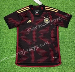 (S-4XL) 2022-2023 Germany Away Red&Black Thailand Soccer Jersey AAA-403