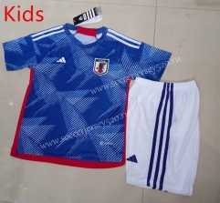 2022-2023 Japan Home Blue Kid/Youth Soccer Uniform-507