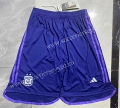2022-2023 Argentina Away Purple Thailand Soccer Shorts-6794