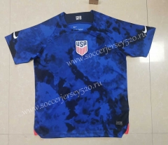 2022-2023 USA Away Blue Thailand Soccer Jersey AAA-3234