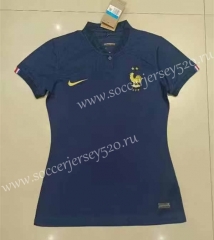 2022-2023 France Home Royal Blue Thailand Soccer Jersey AAA