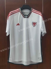2022-2023 Wales Away White Thailand Soccer Jersey AAA-7T