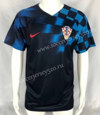 2022-2023 World Cup Croatia Away Black Thailand Soccer Jersey AAA-503
