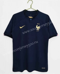2022-2023 France Home Royal Blue Thailand Soccer Jersey AAA-C1046