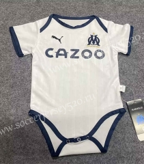 2022-2023 Olympique de Marseille Home White Baby Uniform-3066