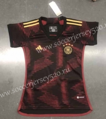 2022-2023 Germany Away Red Women Thailand Soccer Jersey AAA-HR