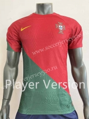 Player Cersion 2022-2023 World Cup Portugal Home Red&Green Thailand Soccer Jersey AAA-518