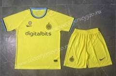 2022-2023 Inter Milan 2nd Away Yellow Soccer Uniform-6748