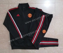 2022-2023 Manchester United Black Thailand Soccer Jacket Uniform -815