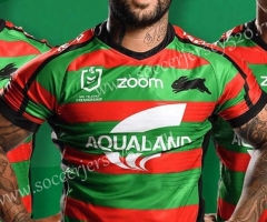 2022-2023 South Sydney Rabbitohs Away Green&Red Thailand Rugby Jersey