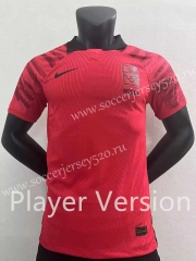 Player Version 2022-2023 Korea Republic Home Red Thailand Soccer Jersey AAA-2016
