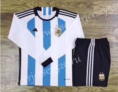 2022-2023 Argentina Home Blue&White LS Soccer Uniform-709