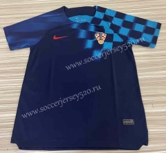 2022-2023 World Cup Croatia Away Royal Blue Thailand Soccer Jersey AAA-7138