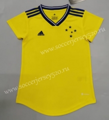 2022-2023 Cruzeiro EC 2nd Away Yellow Women Thailand Soccer Jersey AAA-908