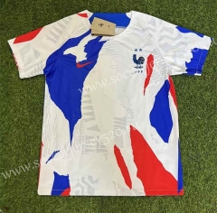 2022-2023 France White Thailand Soccer Training Jersey-305
