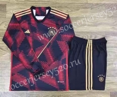 2022-2023 Germany Away Red&Black LS Soccer Uniform-709