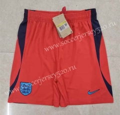 2022-2023 England Away Red Thailand Soccer Shorts