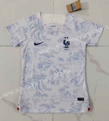 2022-2023 France Away White Thailand Soccer Jersey AAA-708