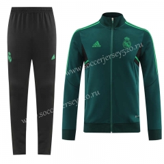 2022-2023 Real Madrid Green Thailand Soccer Jacket Uniform-LH