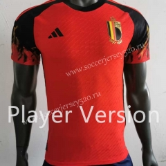 Player Version 2022-2023 Belgium Home Red Thailand Soccer Jersey AAA-2016