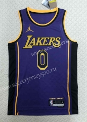 2022-2023 Jordan Limited Version Los Angeles Lakers Purple #0 NBA Jersey-311